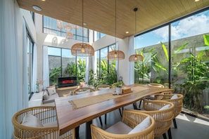 Family Villa, Pool View | Dining room