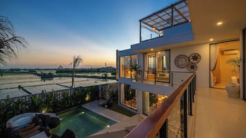 Family Villa, Pool View | Balcony view