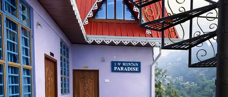 Majoituspaikan julkisivu