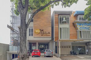 Voorkant van accommodatie