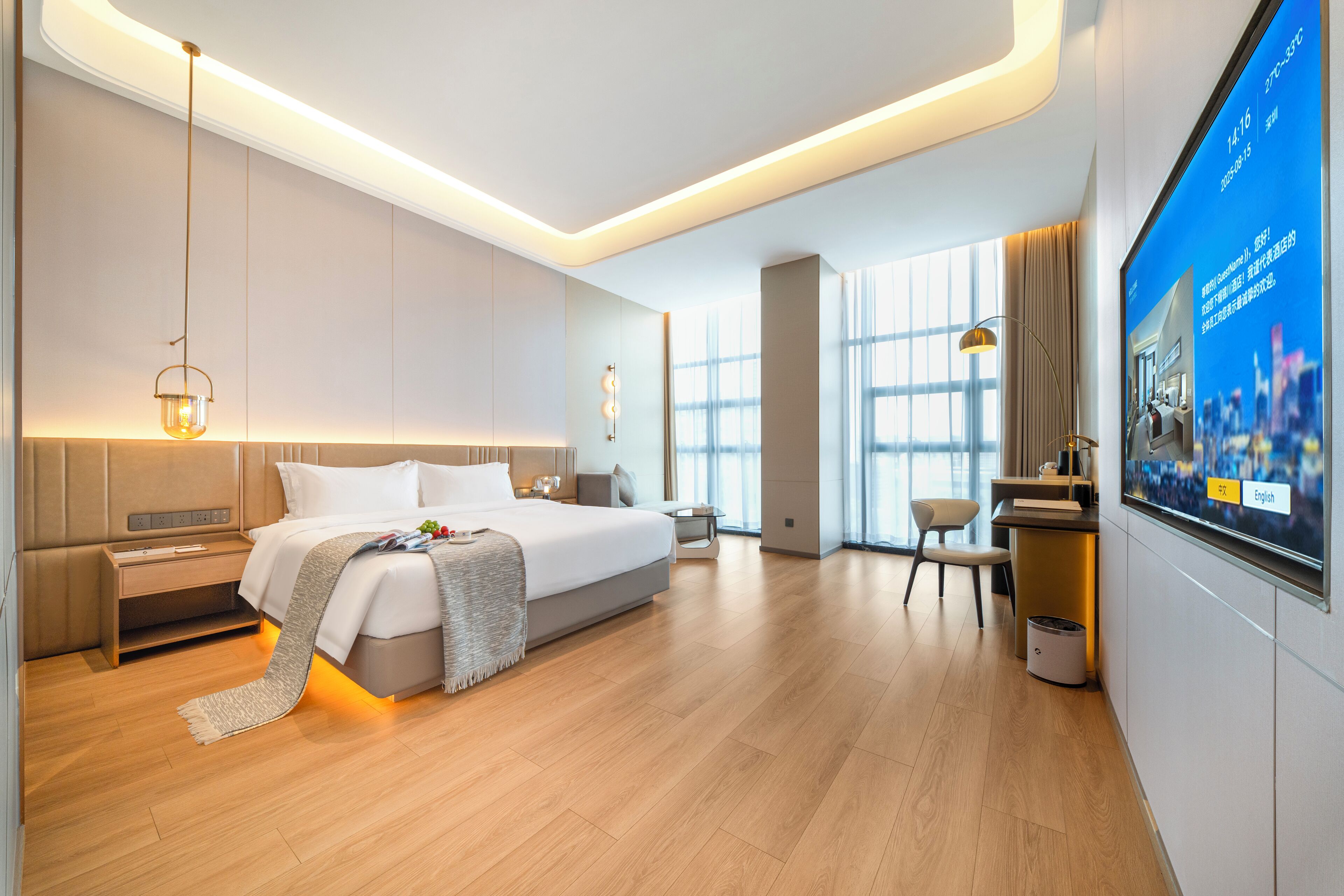 Kamar Double Basic | Tirai kedap cahaya, setrika/meja setrika, Wi-Fi gratis, dan seprai linen