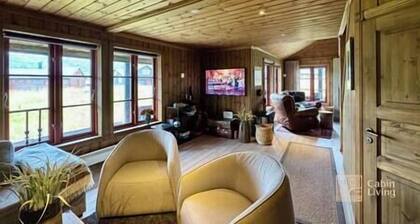 Modern cabin sauna, BBQ & beautiful view Filefjell