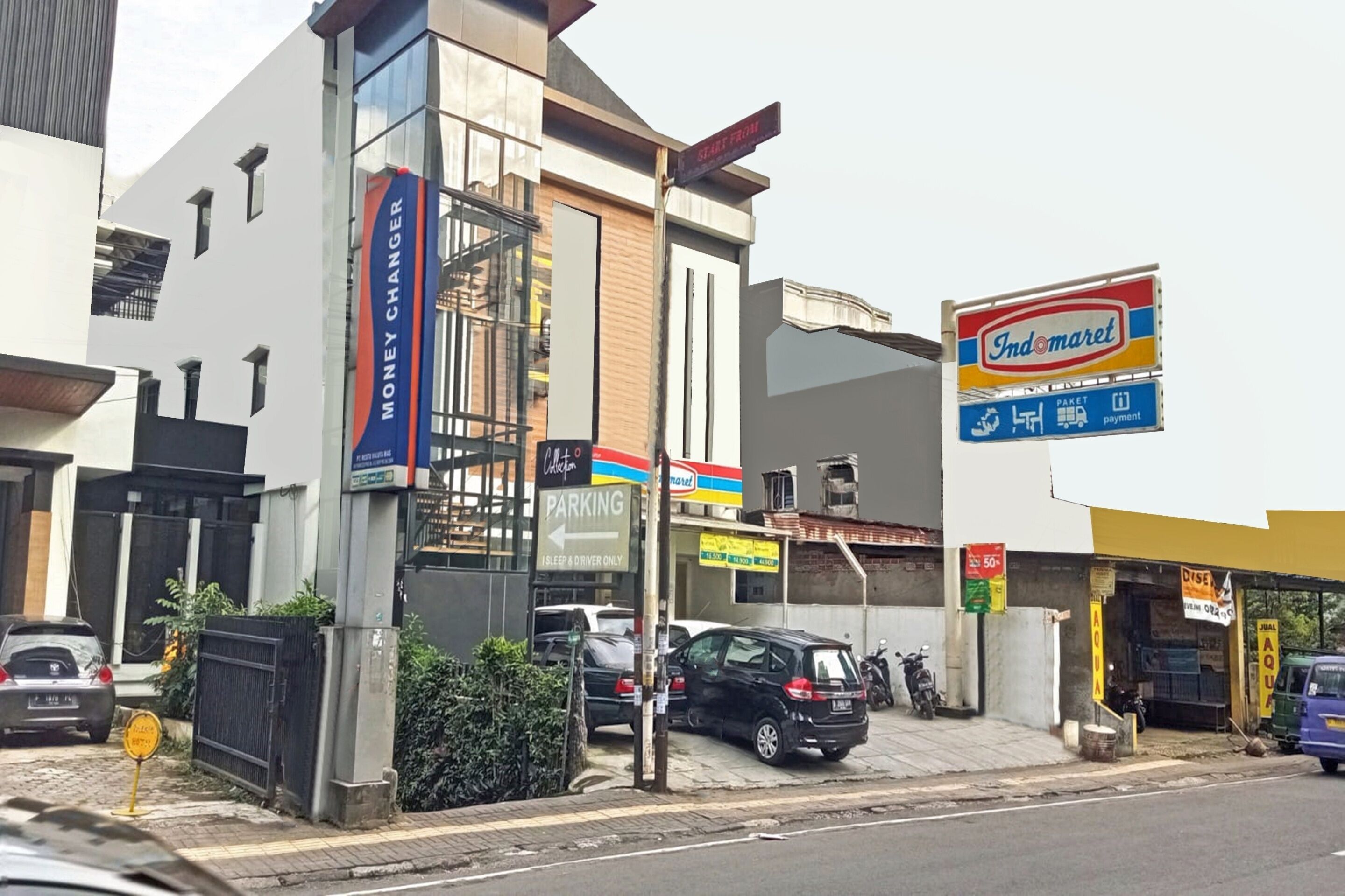 ด้านหน้าที่พัก