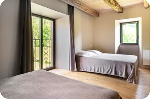 2 室のベッドルーム、WiFi