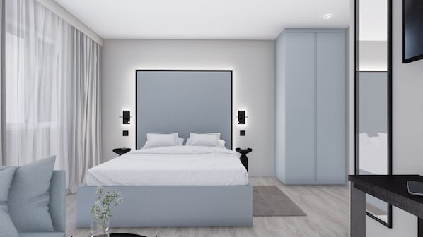 Chambre Deluxe | Bureau, Wi-Fi gratuit, draps fournis