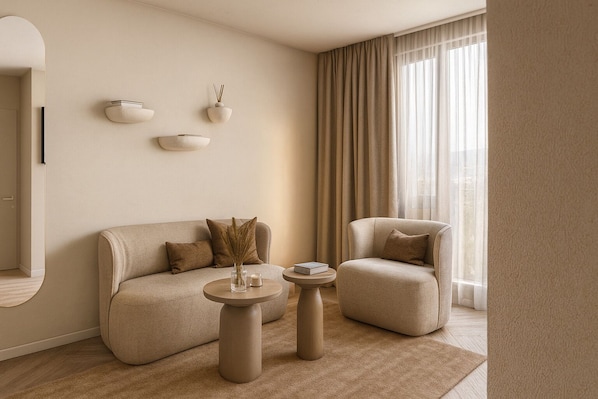 Superior Room, City View | Living area | Flat-screen TV - VISIONAPARTMENTS Leonhardstrasse (Zurich)