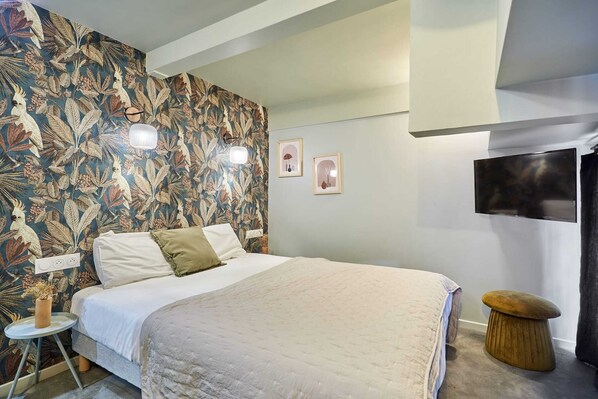 1 habitación y ropa de cama 