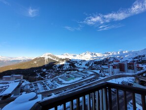 Balcony - Renovated studio at slopes, Mont Blanc view (Plagne Aime 2000)