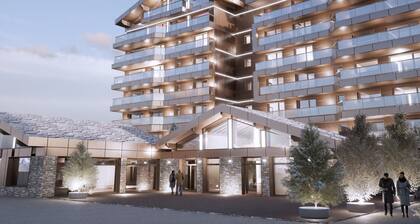 Luxury penthouse in Courchevel with ski-in and wellness area