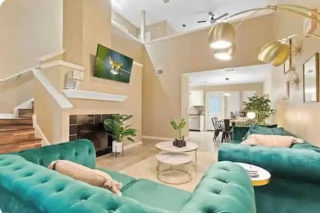 TV, offices. Austin, Texas house near Tesla giga factory