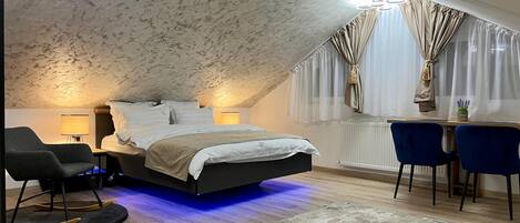 Deluxe Double Room, City View | Premium bedding, memory foam beds, in-room safe, blackout drapes