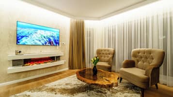 Premium bedding, memory-foam beds, in-room safe, blackout curtains