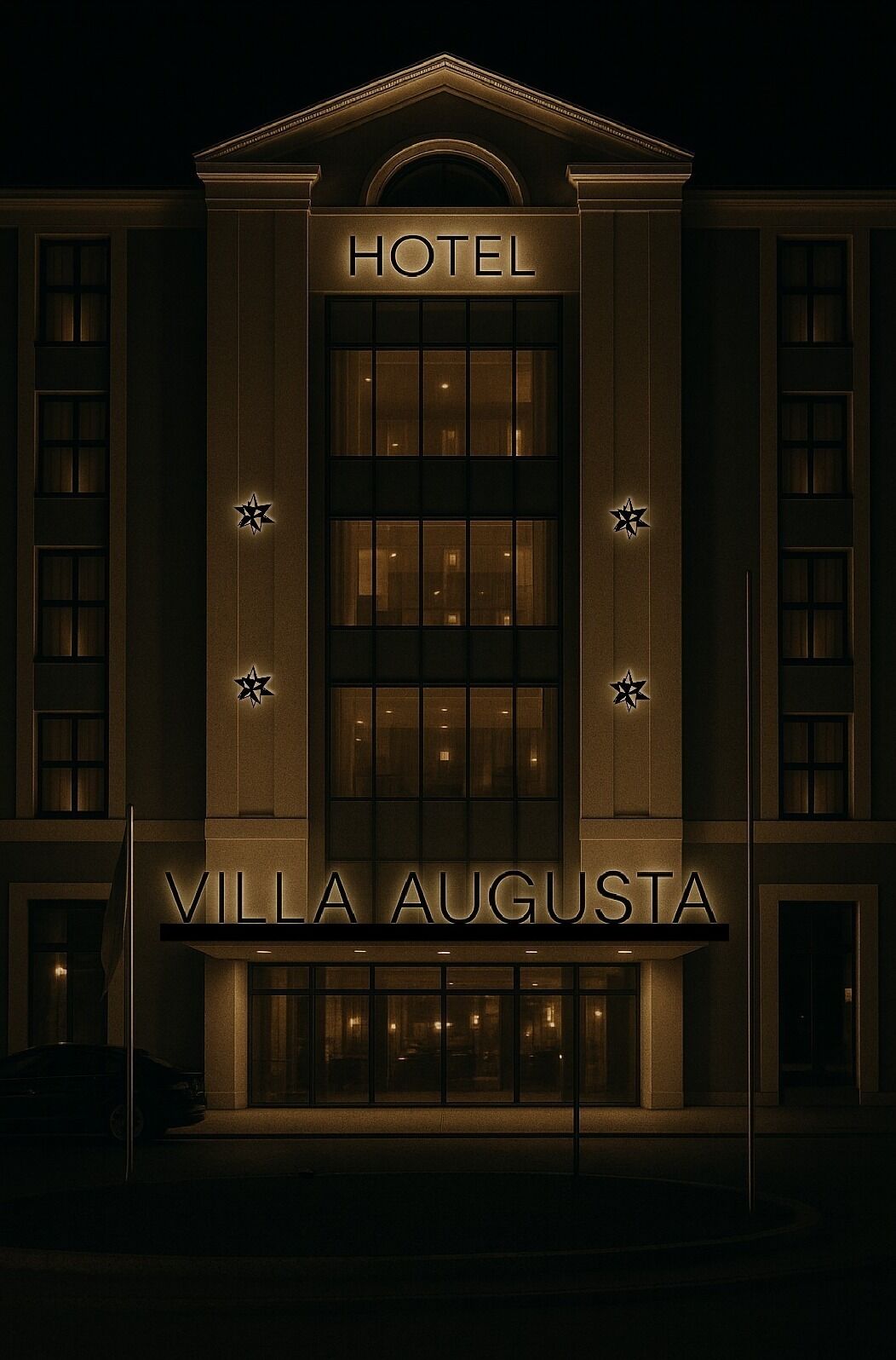 Façana frontal de l'allotjament