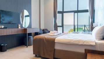 Comfort-rum - balkong | Skrivbord, arbetsyta för laptop och gratis wi-fi