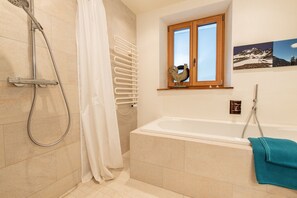 Hair dryer, towels