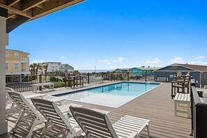 Una piscina riscaldata