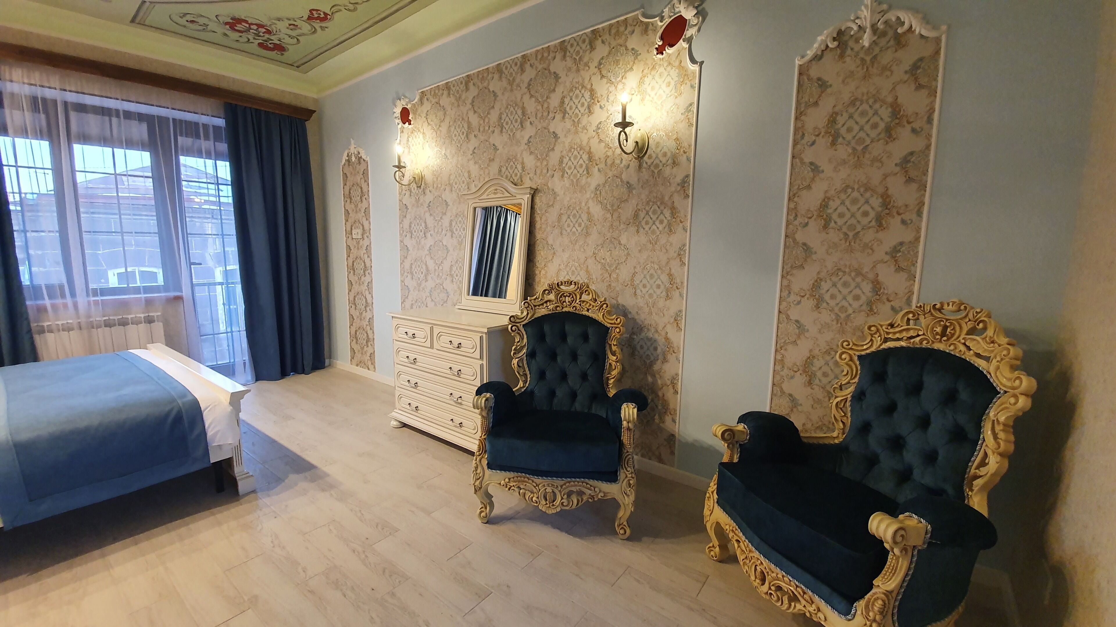 Deluxe Double Room, Balcony, City View | Iron/ironing board, free WiFi