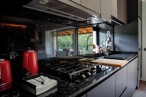 Microwave, oven, stovetop, dishwasher