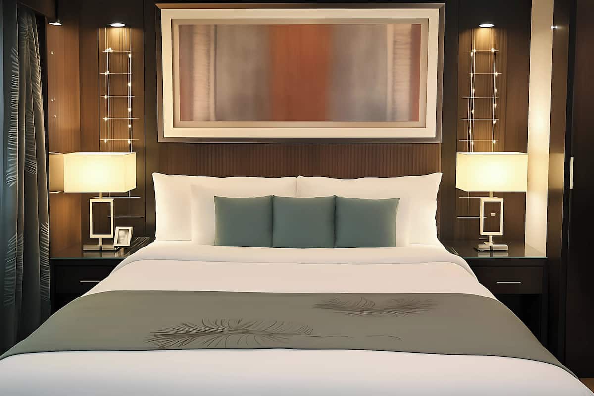 Chambre luxueuse double, vue sur le fleuve | Coffre-fort