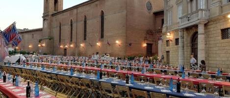 Espace banquet en plein air