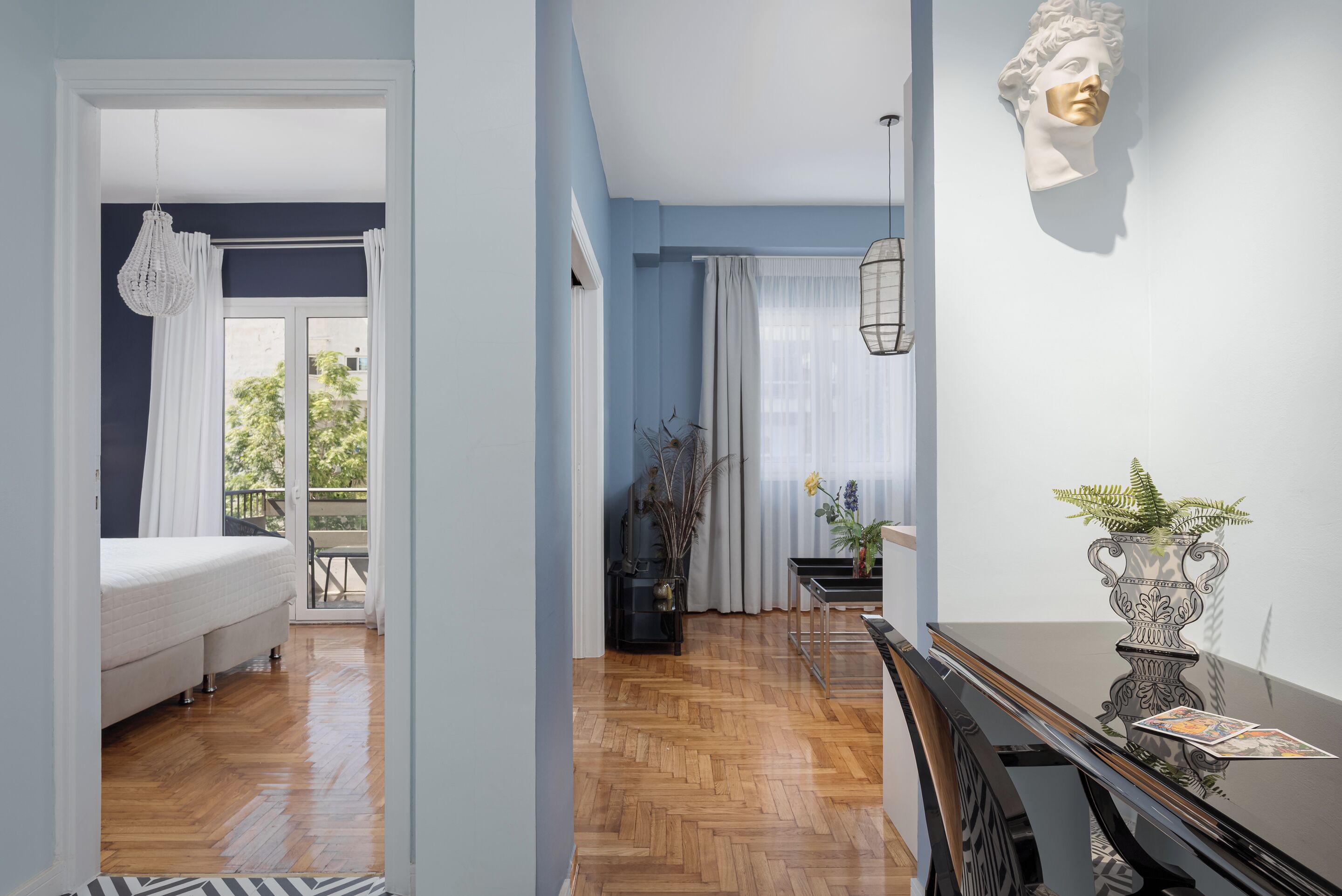 Apollon Apartment | Living area | 50-inch Smart TV with satellite channels, Netflix, streaming services