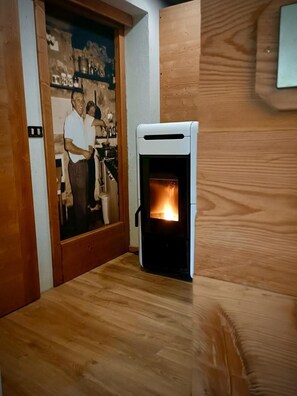 Chalet, 2 slaapkamers, uitzicht op tuin | Interieur