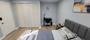 2 多间卧室、熨斗/熨衣板、WiFi、床单