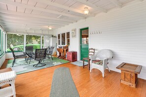 House (2 Bedrooms) | Interior - Dock & Rowboat: 'beechnut Bungalow' on Keuka Lake (Branchport)