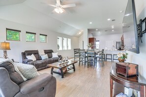 Front of property - Pool Access + Private Yard: Family Home in Kyle! (Kyle)