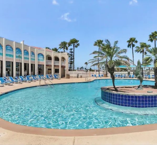 Indoor pool, a heated pool - Scallop Villa 3 bed 3 bath (Port Isabel)