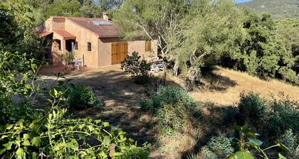 House near the sea and mountains between Sartène and Proriano