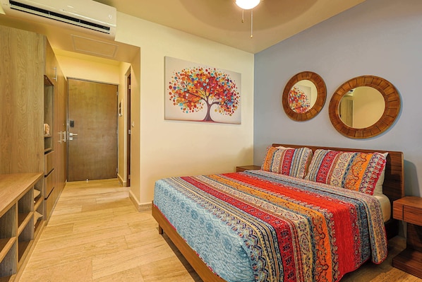 Desk, iron/ironing board, travel cot, free WiFi
