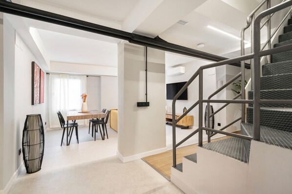 Apartment, 1 Bedroom, Ground Floor | Living area | Flat-screen TV