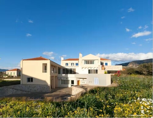 Luxurious 6-bedroom villa with large sea-view balconies, near Monemvasia & Mani