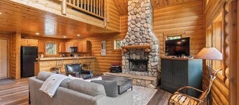 Charming Log Cabin Just Steps from the Slopes at Boyne Mountain