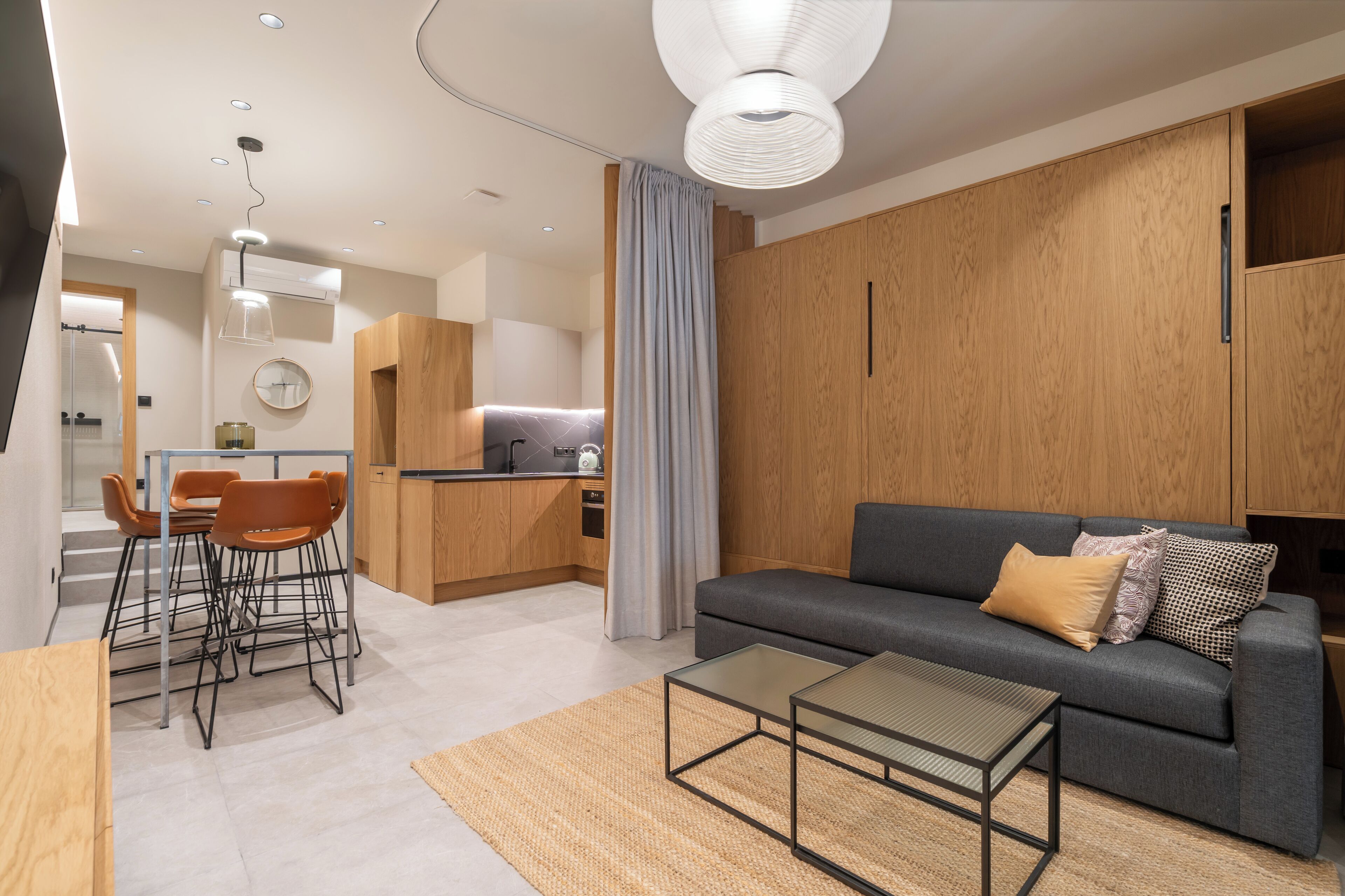 apartman, 2 hálószobával | Nappalirész | Síkképernyős tévé