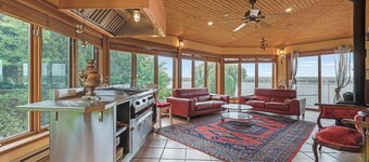 Enjoy the view from two story house with a walkout basment