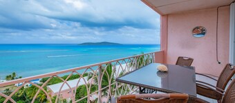 Stay at "Seaview Tranquility"-- Buck Island Views + Balcony, Pool & Wi-Fi