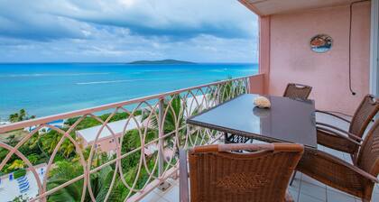 Stay at "Seaview Tranquility"-- Buck Island Views + Balcony, Pool & Wi-Fi