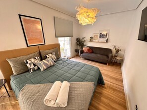 1 quarto, roupa de cama
