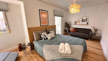 1 makuuhuone, vuodevaatteet