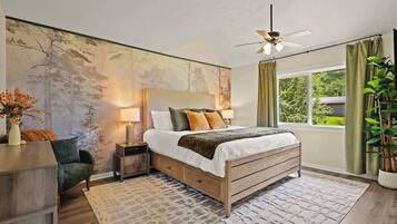 6 bedrooms, iron/ironing board, travel crib, WiFi