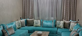 Tranquil 2-bedroom with salon apartment Near grand stadium Ibn batouta tanger