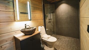 Cabana Deluxe | Bany | Dutxa, articles de tocador gratuïts, assecador de cabells i tovalloles