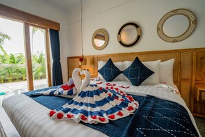 Superior Double Room, Pool View | Desk, free WiFi - Penida Green Palm Cottage (Penida Island)