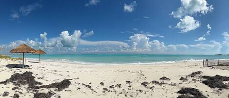Sun loungers, beach towels
