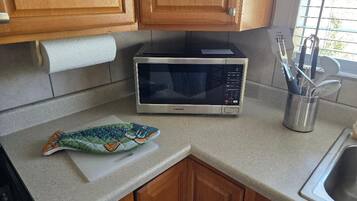 Microwave, oven, stovetop