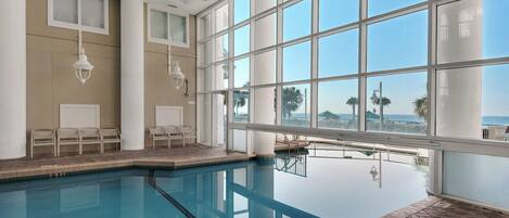 Indoor pool, a heated pool