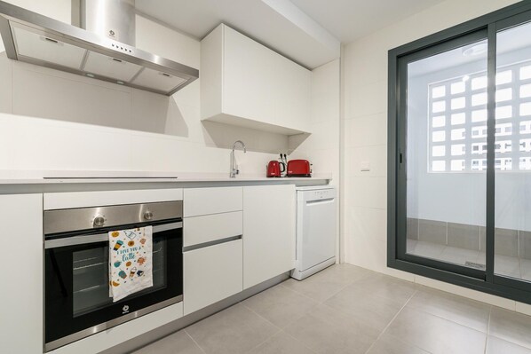 Apartamento | Cozinha privada | Cadeirão de bebê