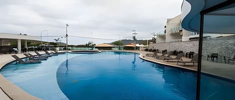 Family Apartment | Pool | Outdoor pool, pool umbrellas, sun loungers